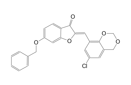 3(2H)-benzofuranone, 2-[(6-chloro-4H-1,3-benzodioxin-8-yl)methylene]-6-(phenylmethoxy)-, (2Z)-