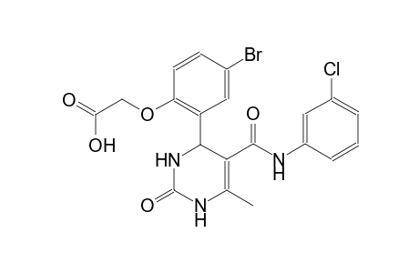 (4-bromo-2-{5-[(3-chloroanilino)carbonyl]-6-methyl-2-oxo-1,2,3,4-tetrahydro-4-pyrimidinyl}phenoxy)acetic acid