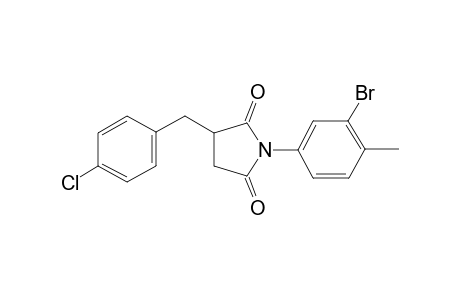1-(3-bromanyl-4-methyl-phenyl)-3-[(4-chlorophenyl)methyl]pyrrolidine-2,5-dione