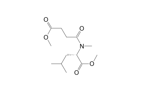 L-Leucine, N-(4-methoxy-1,4-dioxobutyl)-N-methyl-, methyl ester