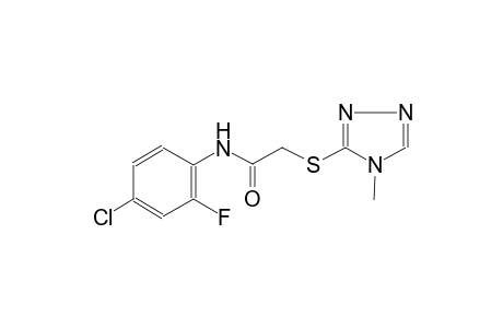 acetamide, N-(4-chloro-2-fluorophenyl)-2-[(4-methyl-4H-1,2,4-triazol-3-yl)thio]-