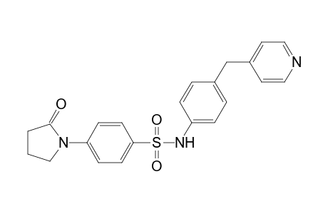 Benzenesulfonamide, 4-(2-oxo-1-pyrrolidinyl)-N-[4-(4-pyridinylmethyl)phenyl]-