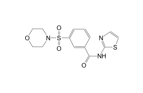 3-(4-morpholinylsulfonyl)-N-(1,3-thiazol-2-yl)benzamide