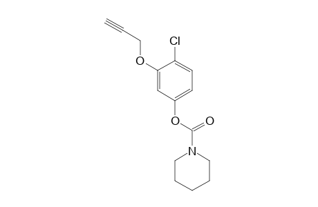 1-Piperidinecarboxylic acid, 4-chloro-3-(2-propynyloxy)phenyl ester