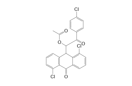 Acetic acid 2-(4-chloro-phenyl)-1-(1,5-dichloro-10-oxo-9,10-dihydro-anthracen-9-yl)-2-oxo-ethyl ester