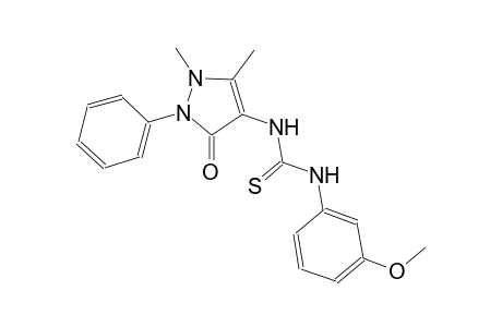 thiourea, N-(2,3-dihydro-1,5-dimethyl-3-oxo-2-phenyl-1H-pyrazol-4-yl)-N'-(3-methoxyphenyl)-