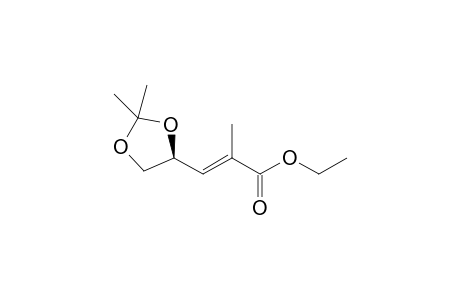 (E)-3-[(4S)-2,2-dimethyl-1,3-dioxolan-4-yl]-2-methyl-2-propenoic acid ethyl ester