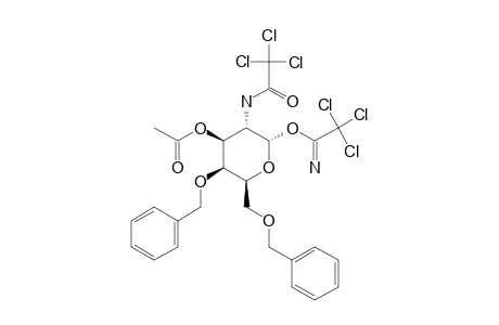 3-O-ACETYL-4,6-DI-O-BENZYL-2-DEOXY-2-TRICHLOROACETAMIDO-ALPHA-D-GALACTOPYRANOSYL-TRICHLOROACETAMIDATE