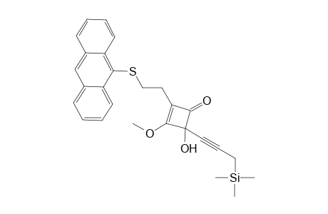 ((2-Anthracenethio)ethyl)-4-hydroxy-3-methoxy-4-((3-trimethylsilyl)-1-propynyl)-2-cyclobuten-1-one