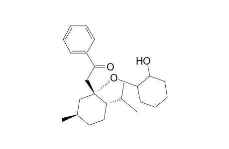 Ethanone, 2-[1-[(2-hydroxycyclohexyl)oxy]-5-methyl-2-(1-methylethyl)cyclohexyl]-1-phenyl-, [1R-[1.alpha.(1R*,2S*),2.alpha.,5.beta.]]-