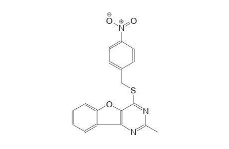2-methyl-4-[(4-nitrobenzyl)sulfanyl][1]benzofuro[3,2-d]pyrimidine
