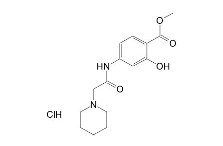 4-(2-PIPERIDINOACETAMIDO)SALICYLIC ACID, METHYL ESTER, HYDROCHLORIDE