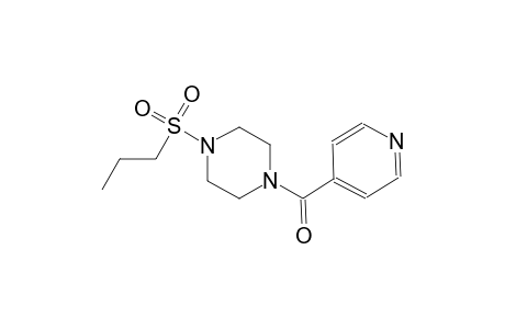 piperazine, 1-(propylsulfonyl)-4-(4-pyridinylcarbonyl)-