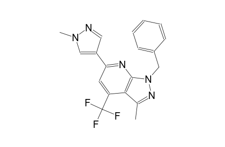 1H-pyrazolo[3,4-b]pyridine, 3-methyl-6-(1-methyl-1H-pyrazol-4-yl)-1-(phenylmethyl)-4-(trifluoromethyl)-