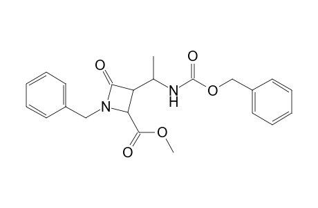 Methyl (3'R,4'S,1"S)-1-Benzyl-3-[1-(benzyloxycarbonylamino)ethyl]-2-oxoazetidine-4-carboxylate