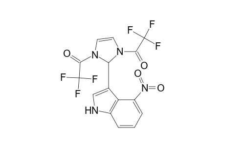 1H-Imidazole, 2,3-dihydro-2-(4-nitro-1H-indol-3-yl)-1,3-bis(trifluoroacetyl)-