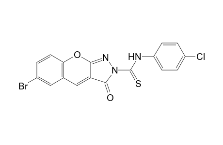 6-Bromo-N-(4-chlorophenyl)-3-oxochromeno[2,3-c]pyrazole-2(3H)-carbothioamide