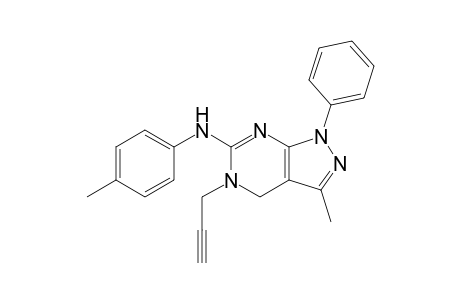 5-(Prop-2-yn-1-yl)-6-(4-methylphenyl)amino-3-methyl-1-phenyl-4,5-dihydro-1H-pyrazolo[3,4-d]pyrimidine