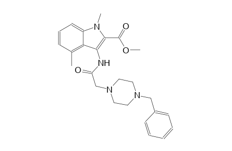 methyl 3-{[(4-benzyl-1-piperazinyl)acetyl]amino}-1,4-dimethyl-1H-indole-2-carboxylate