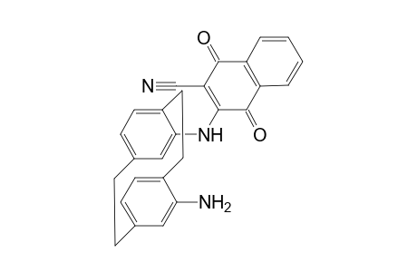 2-N-[4'(13'-Amino[2.2]paracyclophanyl)]amino-3-cyano-1,4-naphthoquinone