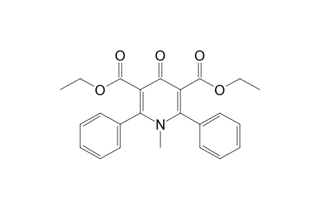 1,4-dihydro-2,6-diphenyl-1-methyl-4-oxo-3,5-pyridinedicarboxylic acid, diethyl ester