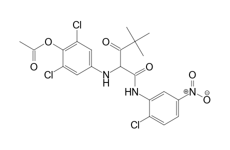Pentanamide, 2-[[4-(acetyloxy)-3,5-dichlorophenyl]amino]-N-(2-chloro-5-nitrophenyl)-4,4-dimethyl-3-oxo-