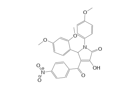 5-(2,4-dimethoxyphenyl)-3-hydroxy-1-(4-methoxyphenyl)-4-(4-nitrobenzoyl)-1,5-dihydro-2H-pyrrol-2-one