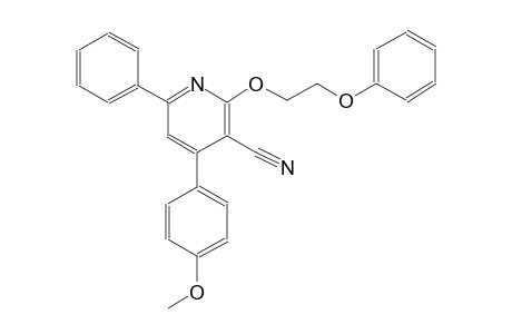 4-(4-methoxyphenyl)-2-(2-phenoxyethoxy)-6-phenylnicotinonitrile