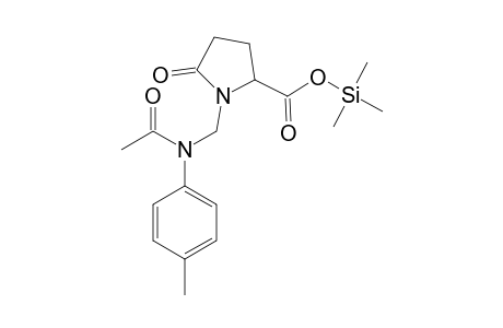 TRIMETHYLSILYL-1-[(N-ACETYL-4-METHYLANILINO)-METHYL]-PYROGLUTAMATE