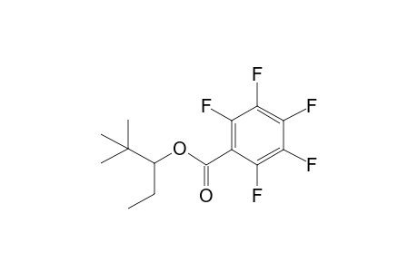 2,2-Dimethylpentan-3-yl 2,3,4,5,6-pentafluorobenzoate