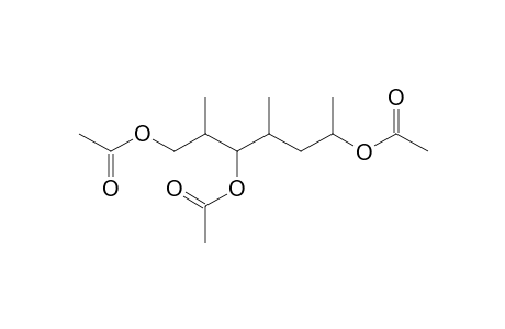 Acetic acid, 4-acetoxy-1-(2-acetoxy-1-methylethyl)-2-methylpentyl ester