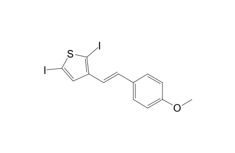 (E)-3-(2-(4-Methoxyphenyl)vinyl)-2,5-diiodothiophene