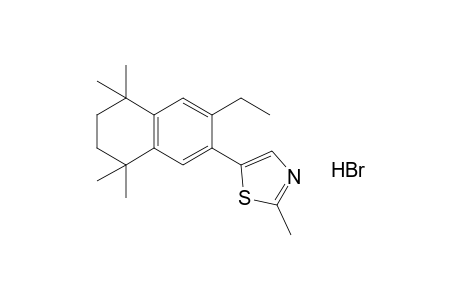 5-(3-ethyl-5,6,7,8-tetrahydro-5,5,8,8-tetramethyl-2-naphthyl)-2-methylthiazole, hydrobromide