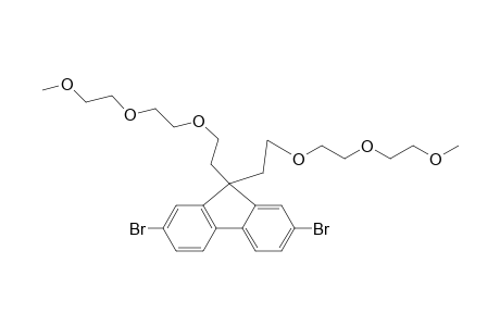 2,7-Dibromo-9,9-bis[1'-(2"-<2'''-methoxyethoxy>ethoxy)ethyl]-fluorene