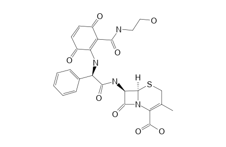 6-[2-[2-(2-HYDROXYETHYLCARBAMOYL)-3,6-DIOXOCYCLOHEXA-1,4-DIENYLAMINO]-2-PHENYL-ACETYLAMINO]-CEPHALOSPORANIC-ACID