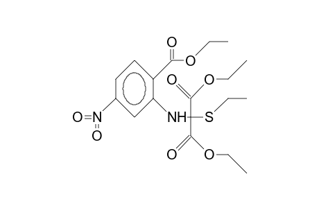 2-([Diethoxycarbonyl][ethylthio]-methylamino)-4-nit ro-benzoic acid, ethyl ester
