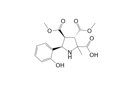Dimethyl 2-methyl-c-5-(2-hydroxyphenyl)pyrrolidine-t-3,c-4-dicarboxylate-r-2-carboxylic acid