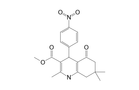 3-METHOXYCARBONYL-4-(4-NITROPHENYL)-1,4,5,6,7,8-HEXAHYDRO-2,7,7-TRIMETHYL-5-OXOQUINOLINE