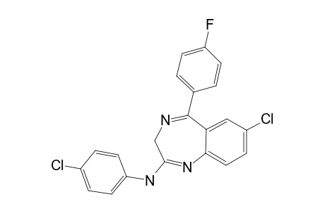 2-(PARA-CHLOROAMINOPHENYL)-3H-5-(PARA-FLUOROPHENYL)-7-CHLORO-1,4-BENZODIAZEPINE