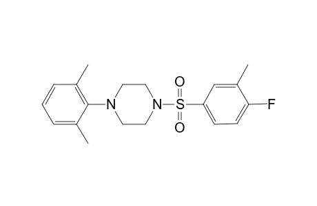 1-(2,6-Dimethylphenyl)-4-[(4-fluoro-3-methylphenyl)sulfonyl]piperazine