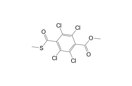 Benzoic acid, 2,3,5,6-tetrachloro-4-[(methylthio)carbonyl]-, methyl ester