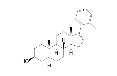 (3beta,5alpha)-17-(2'-Methylphenyl)-5alpha-androst-16-en-3-ol