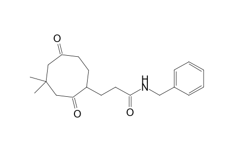 N-Benzyl-3-(4',4'-dimethyl-2',6'-dioxocyclooctyl)propanamide