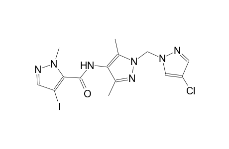 N-{1-[(4-chloro-1H-pyrazol-1-yl)methyl]-3,5-dimethyl-1H-pyrazol-4-yl}-4-iodo-1-methyl-1H-pyrazole-5-carboxamide