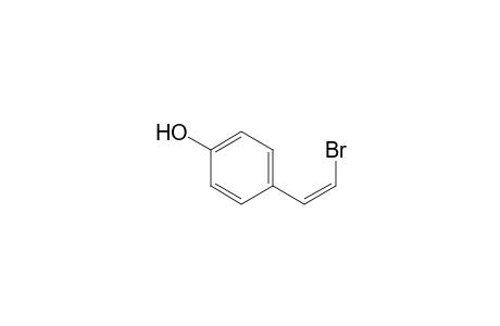(Z)-.beta.-Bromo-4-hydroxystyrene