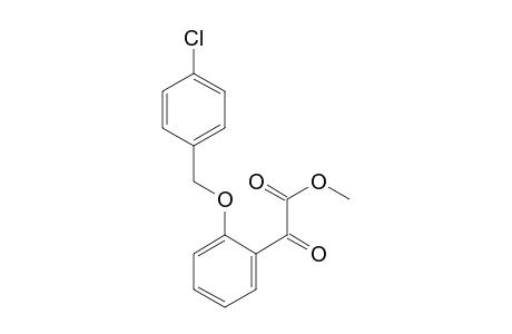 Benzeneacetic acid, 2-[(4-chlorophenyl)methoxy]-alpha-oxo-, methyl ester