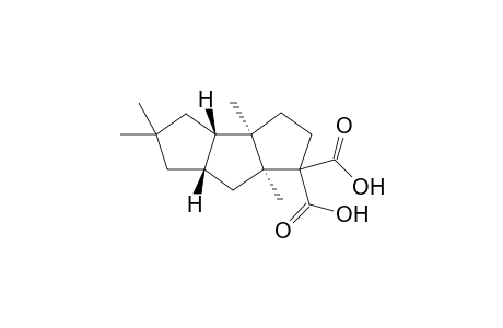 (3aR,3bS,6aS,7aS)-3a,5,5,7a-Tetramethyldecahydrocyclopenta[a]pentalene-1,1-dicarboxylic acid