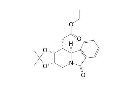 (1R,2R,3S,10bS)-1,2,3,10b-Tetrahydro-1-ethoxycarbonylmethyl-2,3-(propane-2,2-diyldioxy)pyrido[1,2-a]isoindol-6(4H)-one