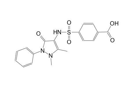 4-{[(1,5-dimethyl-3-oxo-2-phenyl-2,3-dihydro-1H-pyrazol-4-yl)amino]sulfonyl}benzoic acid