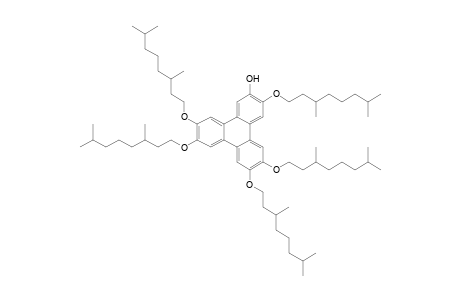 3,6,7,10,11-pentakis[(3',7'-Dimethyloctyl)oxy]triphenylen-2-ol